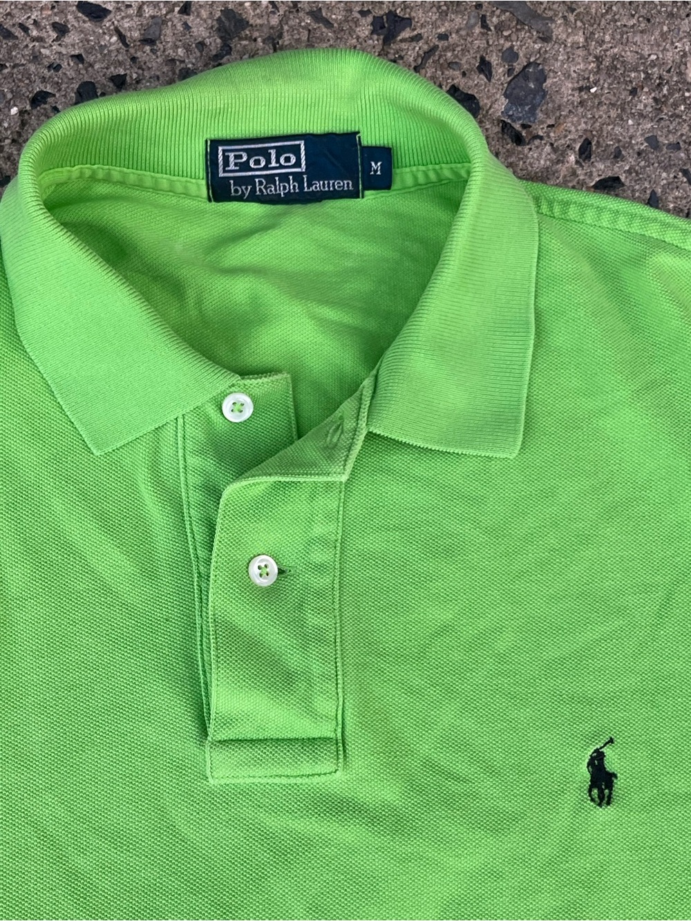 Polo by Ralph Lauren Men's Neon Green Polo Shirt